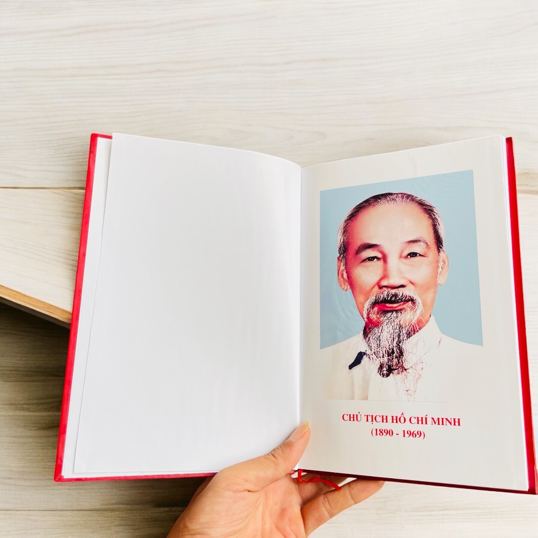 Sổ tay đảng viên bìa cứng 200 trang kích thước sổ 17*24cm