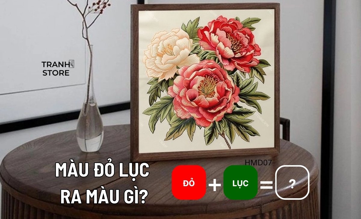 Pha Màu Đỏ Lục Ra Màu Gì? Nguyên Tắc Phối Màu Tranh Phong Thủy Nội Thất