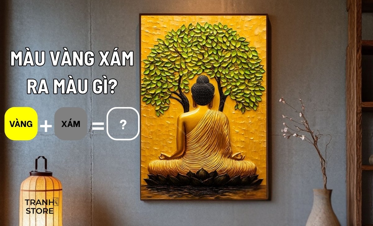 Pha Màu Vàng Xám Ra Màu Gì? Nguyên Tắc Phối Màu Tranh Phong Thủy Nội Thất