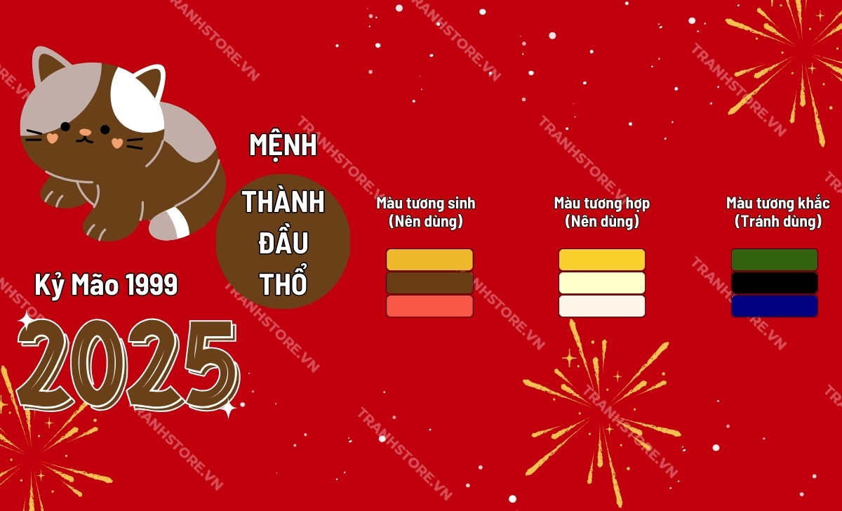 bảng màu hợp tuổi kỷ mão 2025