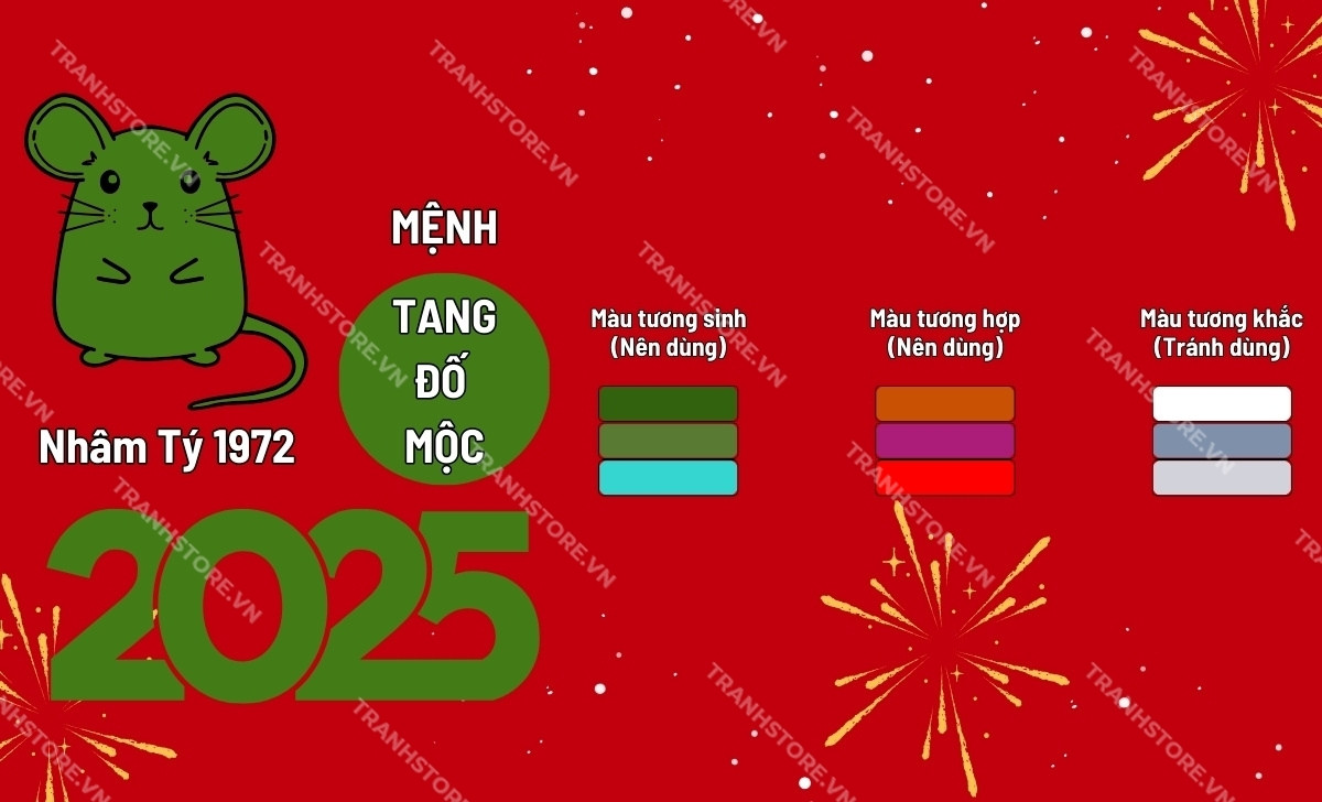 Tuổi Tý 2008 Hợp Màu Gì 2025? Khám Phá Màu Sắc May Mắn Giúp Tăng Cường Tài Lộc