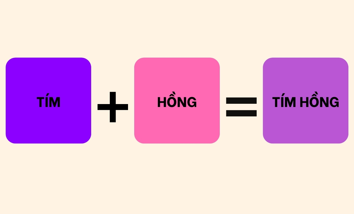 tím hồng ra màu tím hồng