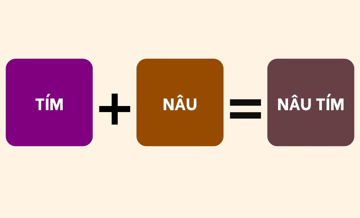 tím nâu ra màu nâu tím