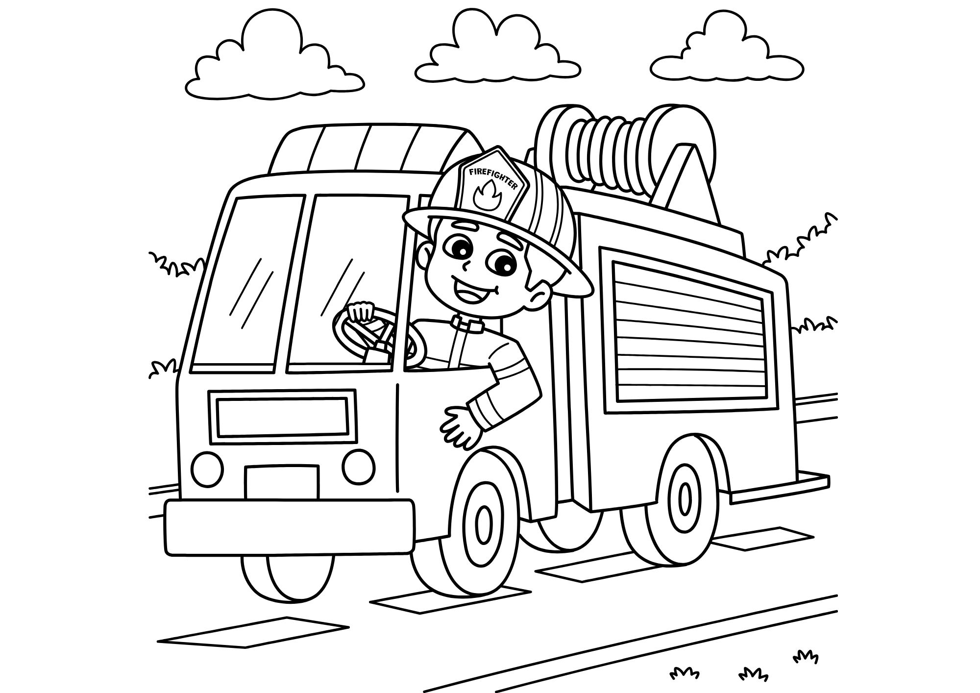 Tranh Tô Màu An Toàn Phương Tiện Giao Thông Cho Bé 3-5 Tuổi ảnh 26