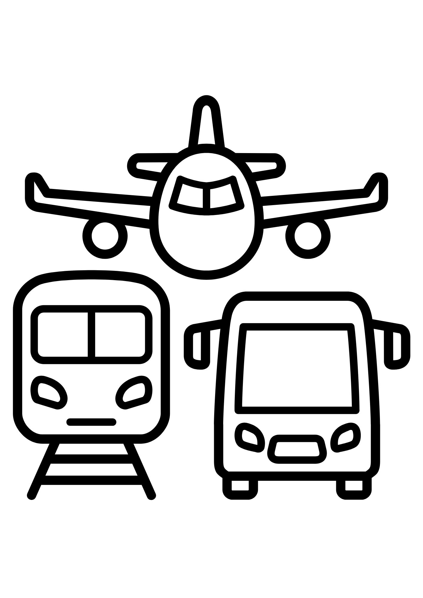 Tranh Tô Màu An Toàn Phương Tiện Giao Thông Cho Bé 3-5 Tuổi ảnh 4