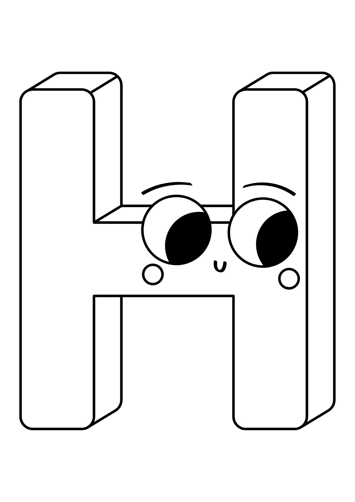 Tranh Tô Màu Chữ Cái Cho Bé 3-5 Tuổi ảnh 4