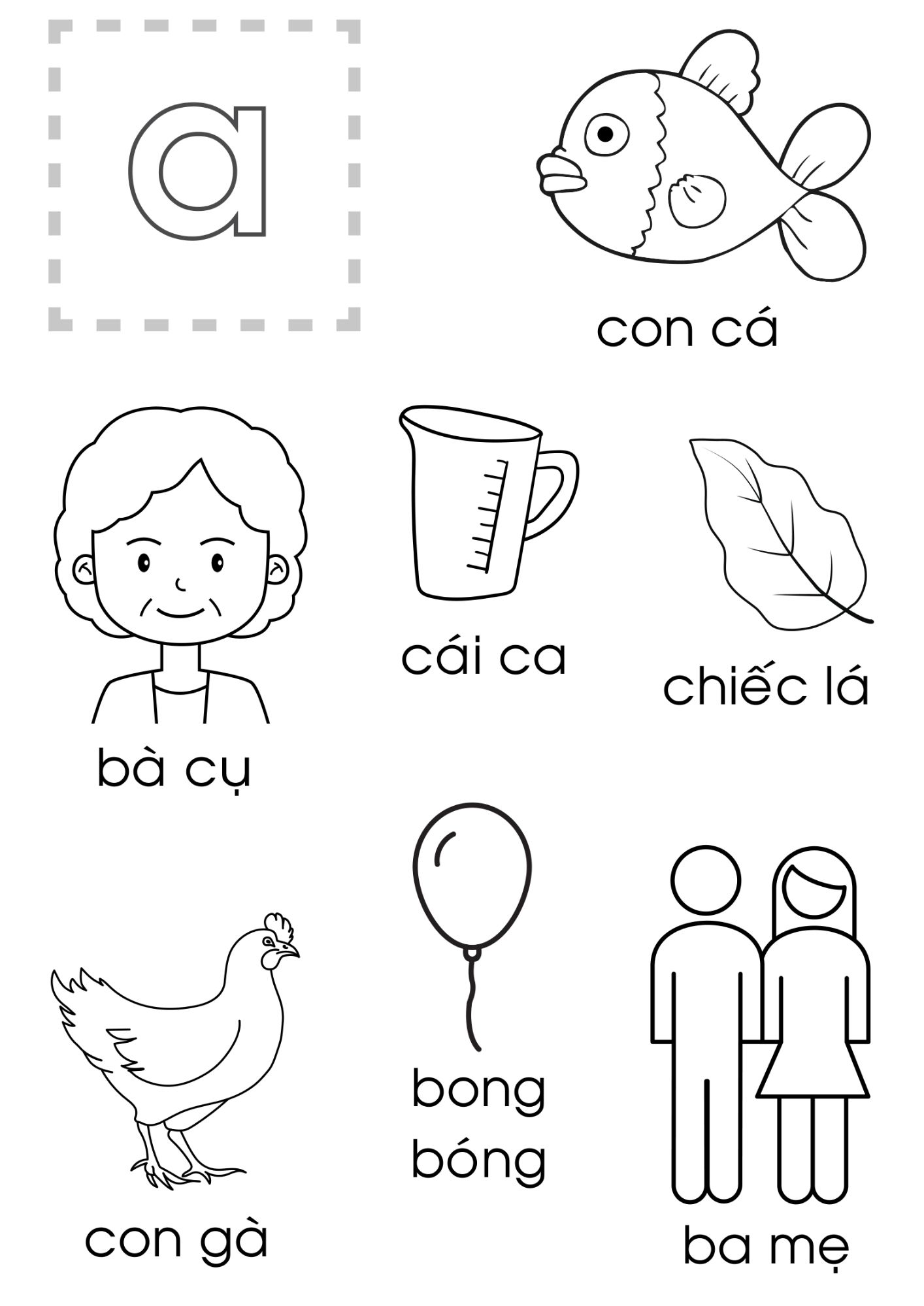 Tranh Tô Màu Chữ Cái Cho Bé 6-8 Tuổi ảnh 10