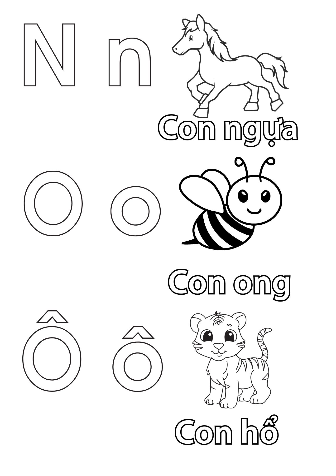 Tranh Tô Màu Chữ Cái Cho Bé 6-8 Tuổi ảnh 11