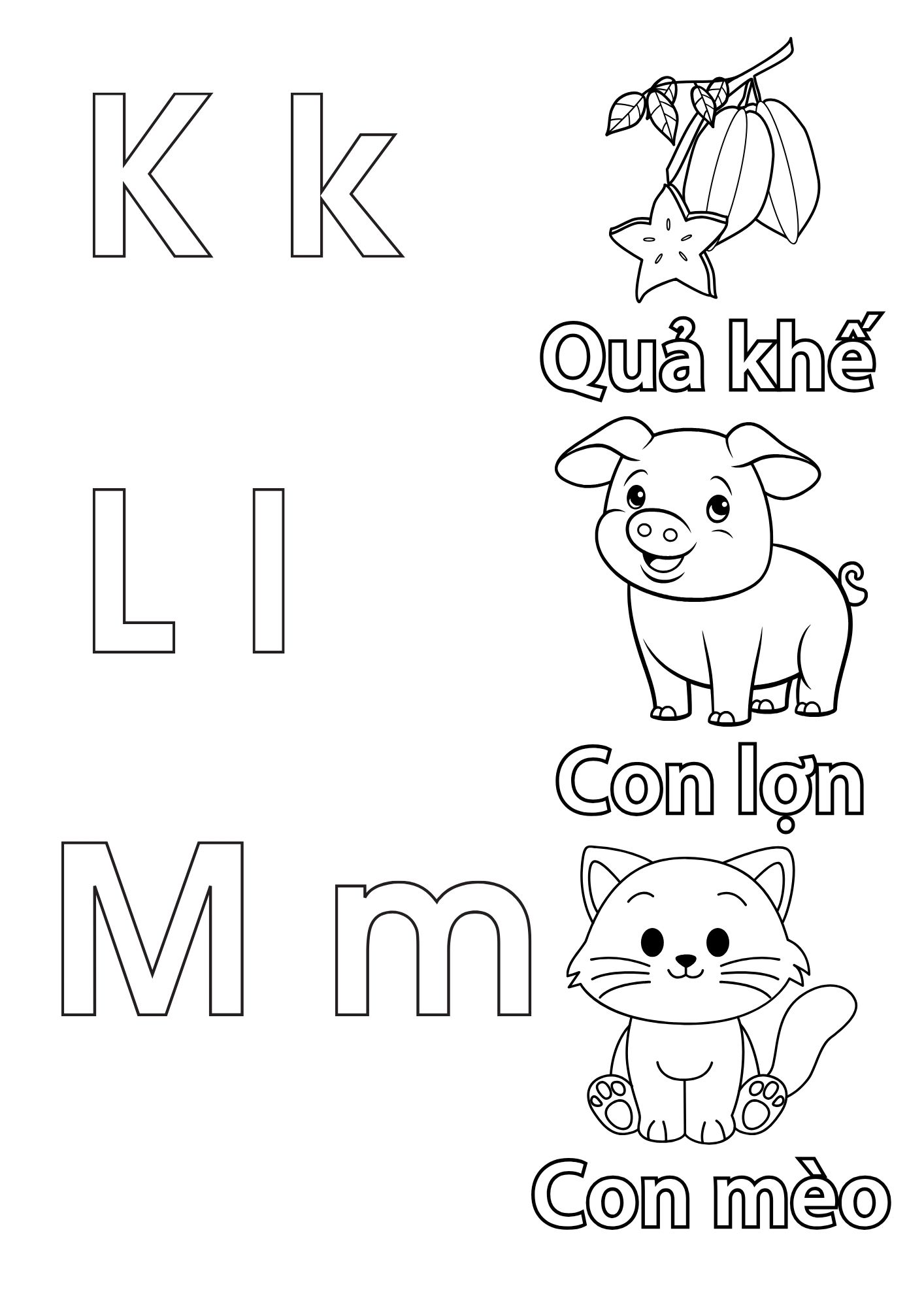 Tranh Tô Màu Chữ Cái Cho Bé 6-8 Tuổi ảnh 17