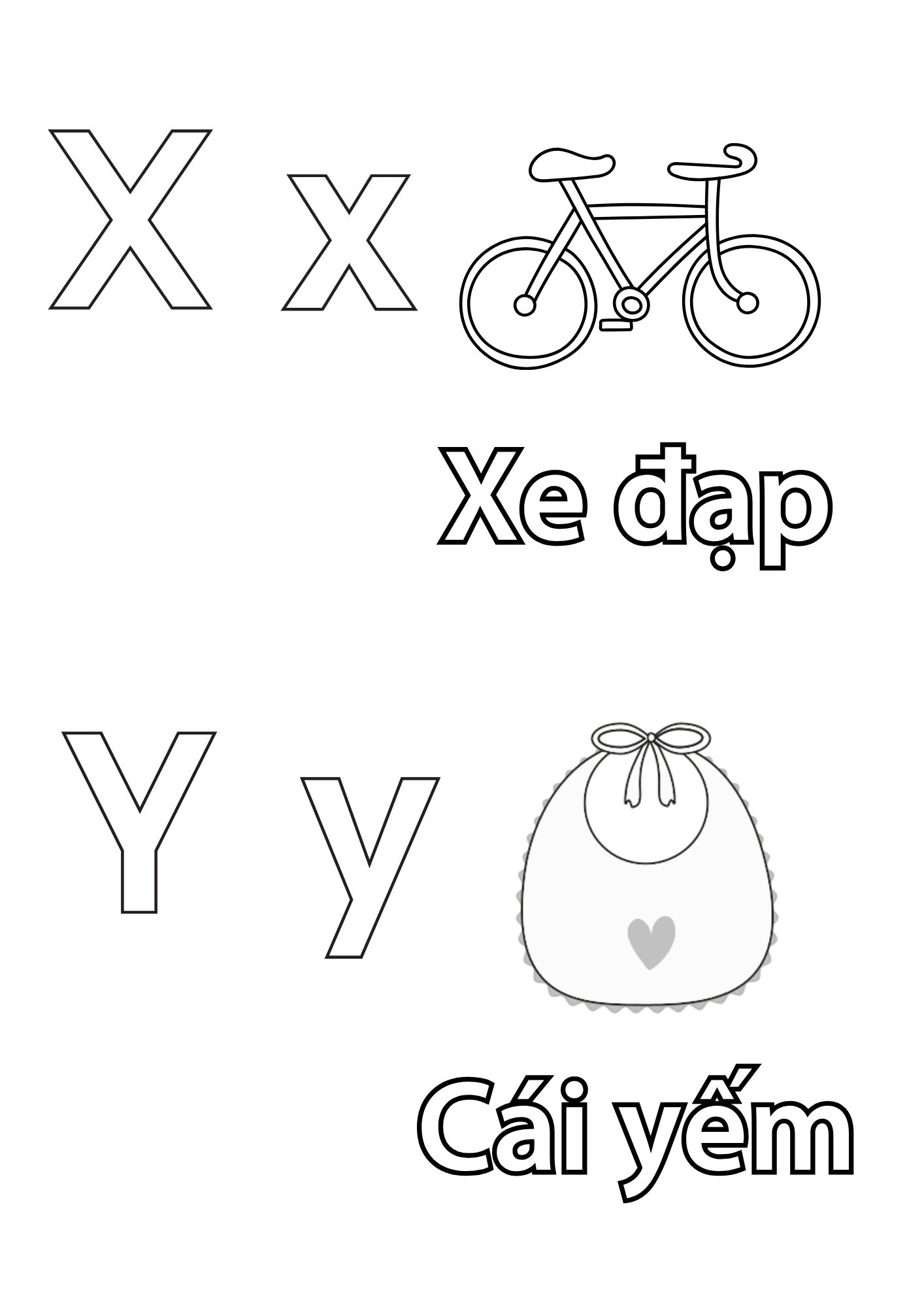 Tranh Tô Màu Chữ Cái Cho Bé 6-8 Tuổi ảnh 18
