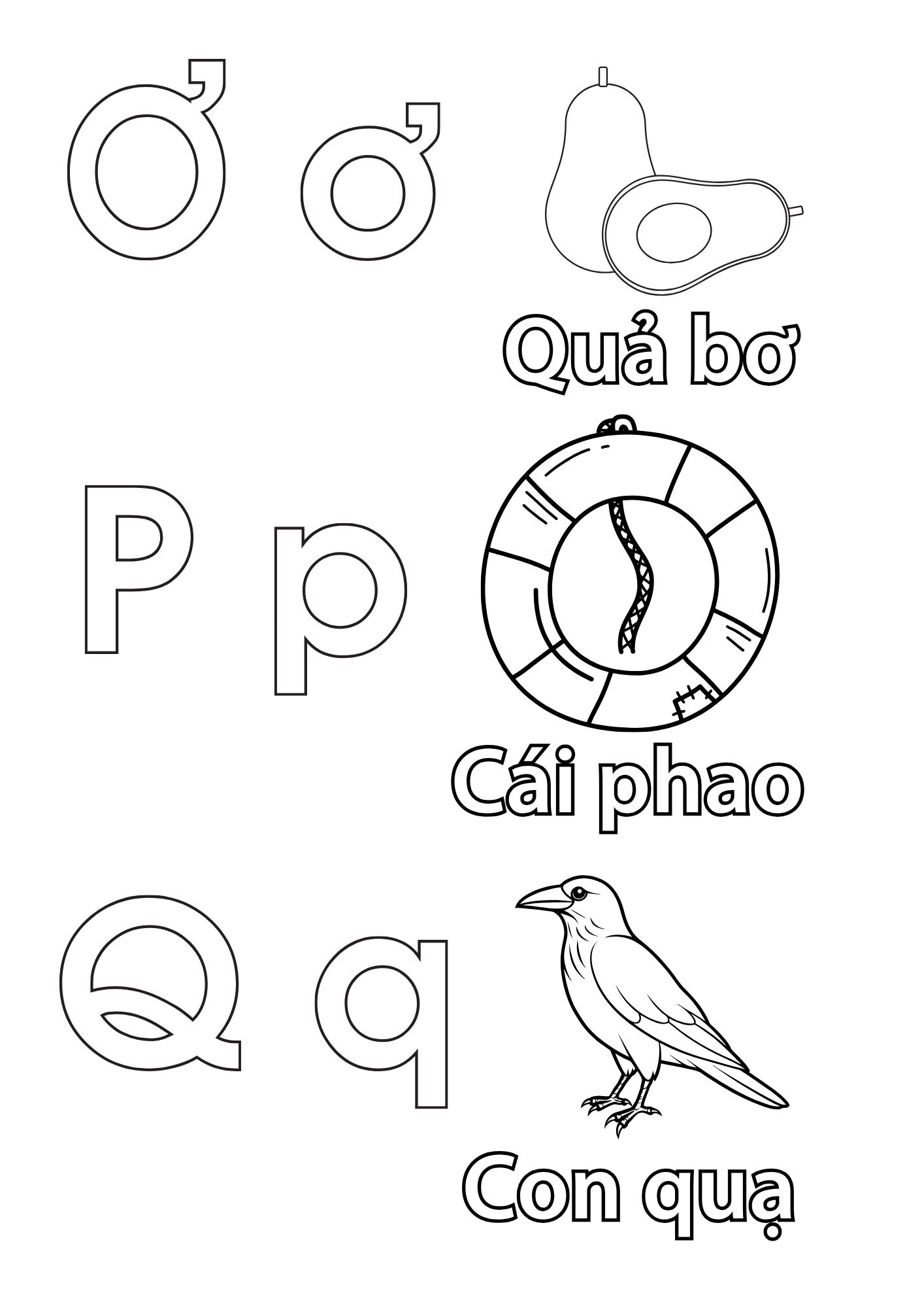 Tranh Tô Màu Chữ Cái Cho Bé 6-8 Tuổi ảnh 19