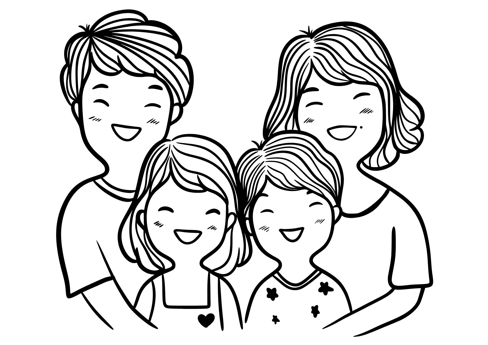 Tranh Tô Màu Gia Đình Cho Bé 3-5 Tuổi ảnh 2