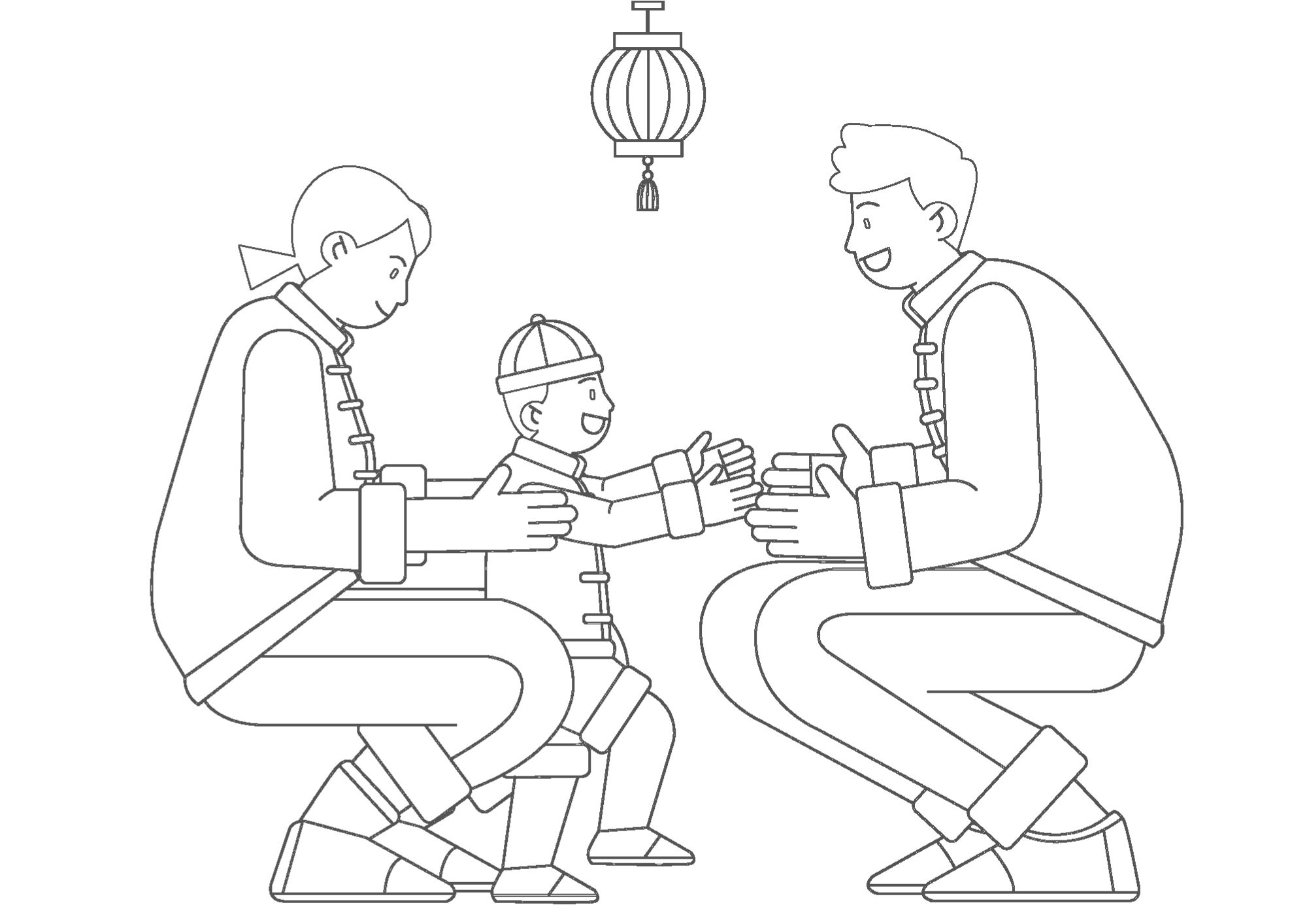Tranh Tô Màu Gia Đình Cho Bé 6-8 Tuổi ảnh 43