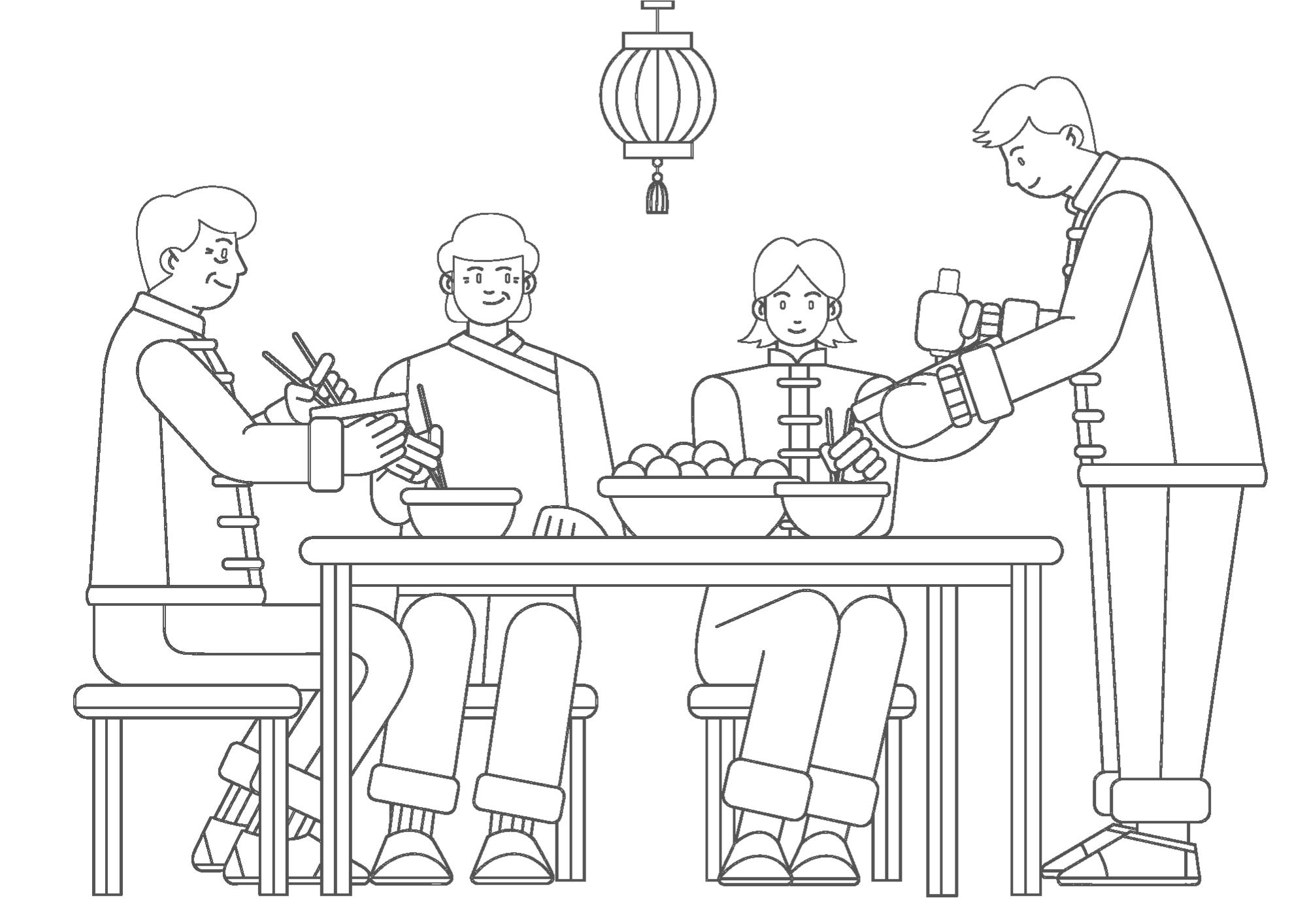 Tranh Tô Màu Gia Đình Cho Bé 9-12 Tuổi ảnh 33