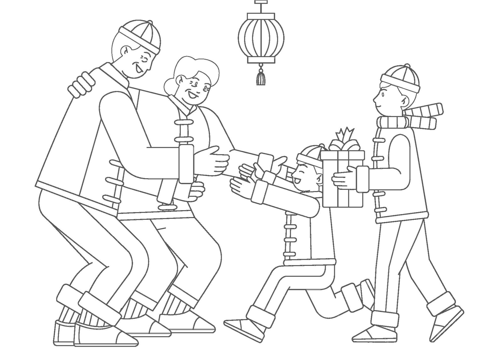 Tranh Tô Màu Gia Đình Cho Bé 9-12 Tuổi ảnh 35