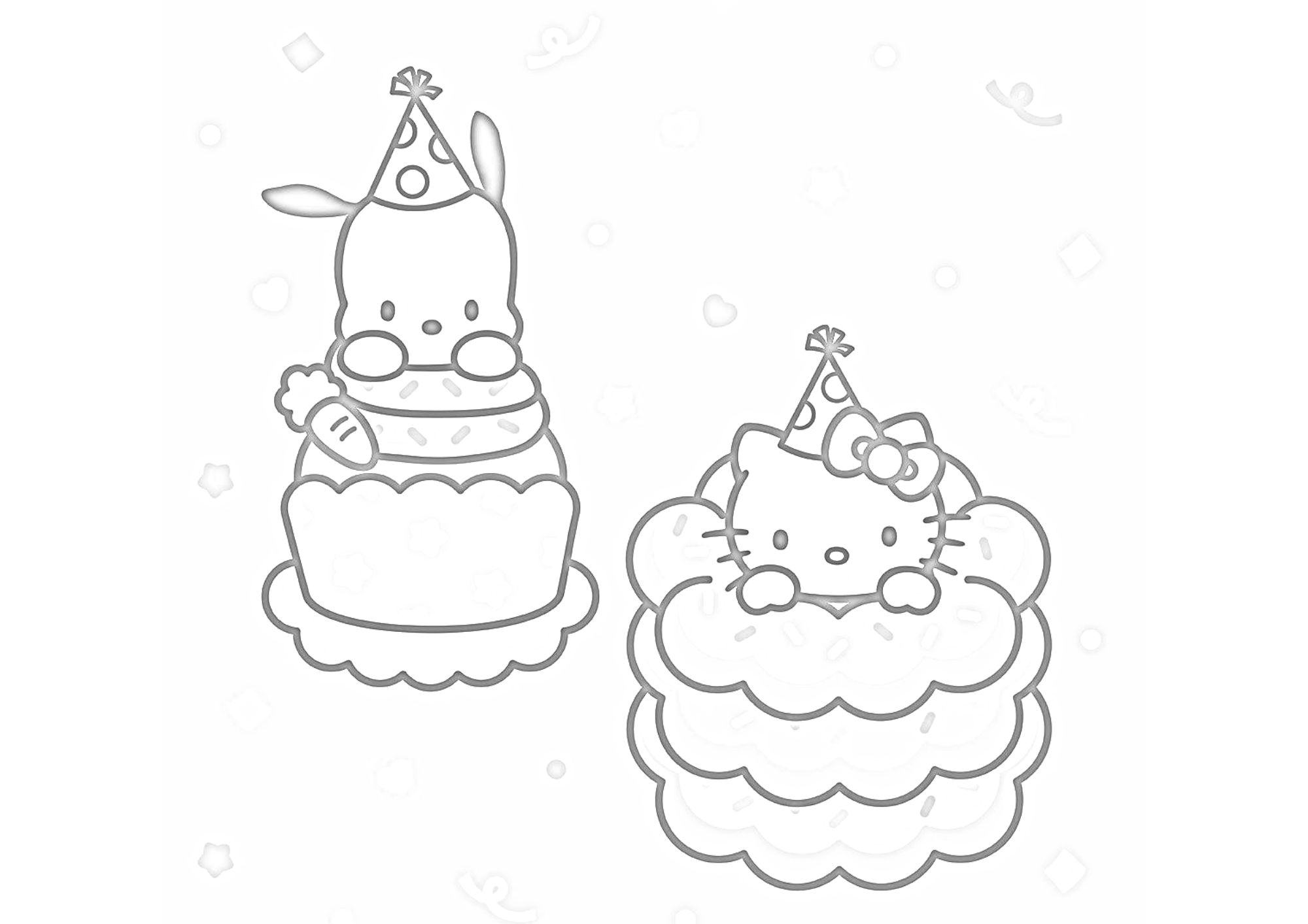 tranh tô màu hello kitty cho bé 3-5 tuổi ảnh 10