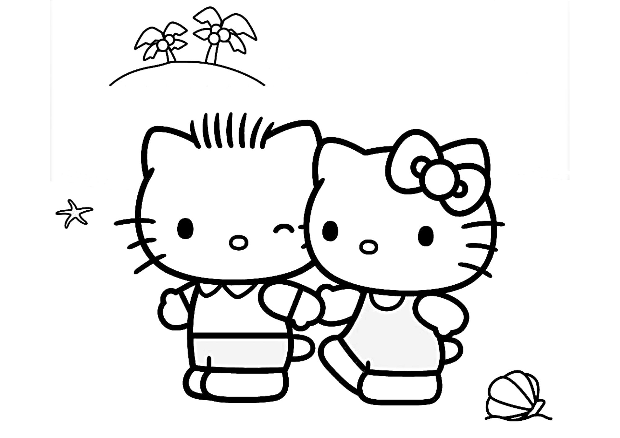 tranh tô màu hello kitty cho bé 3-5 tuổi ảnh 11