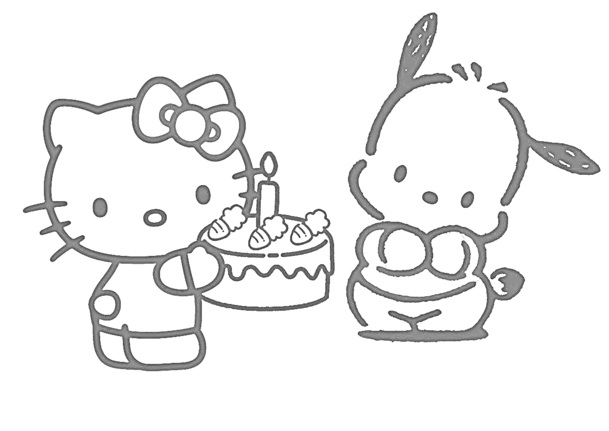 tranh tô màu hello kitty cho bé 3-5 tuổi ảnh 5