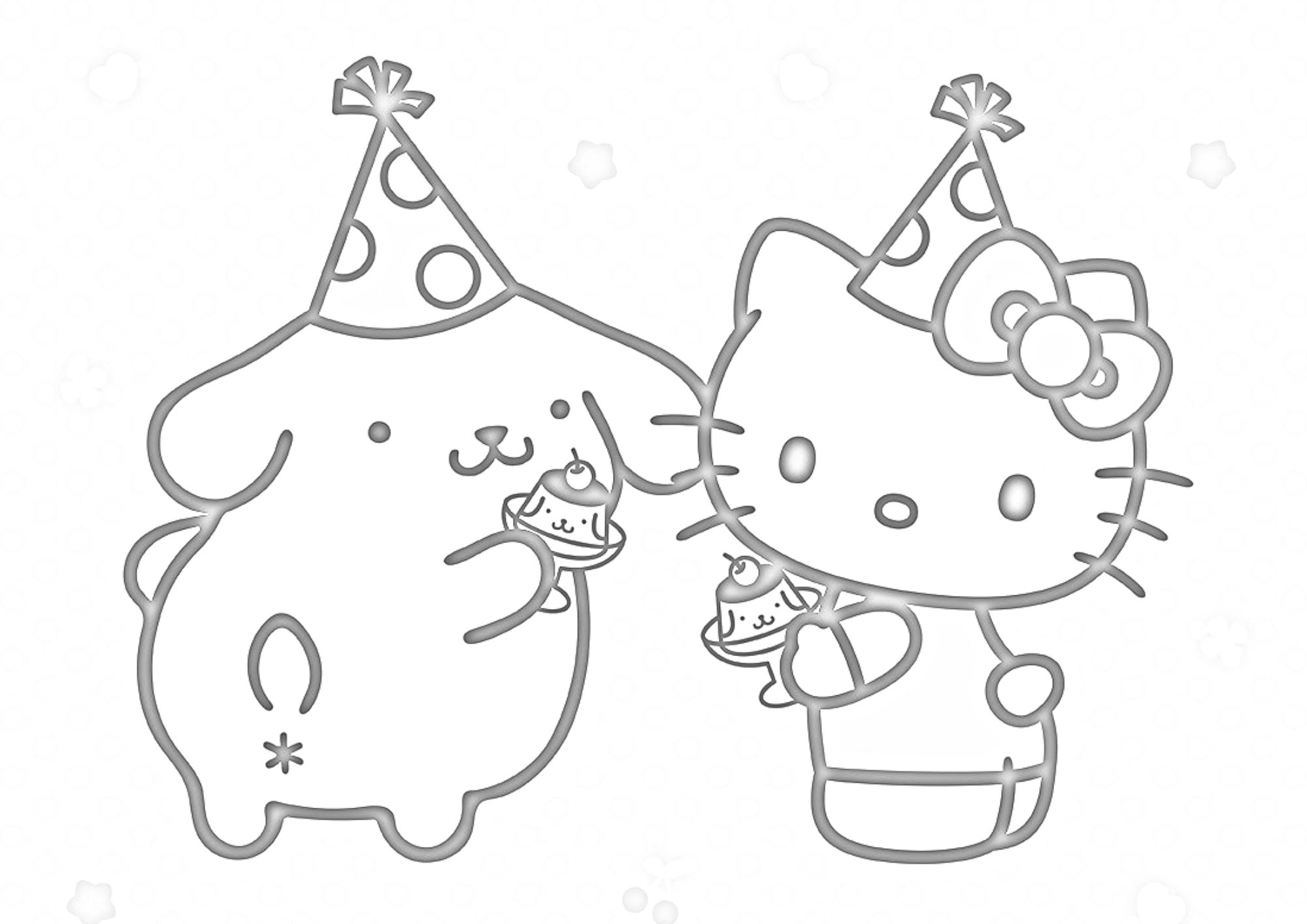 tranh tô màu hello kitty cho bé 3-5 tuổi ảnh 8