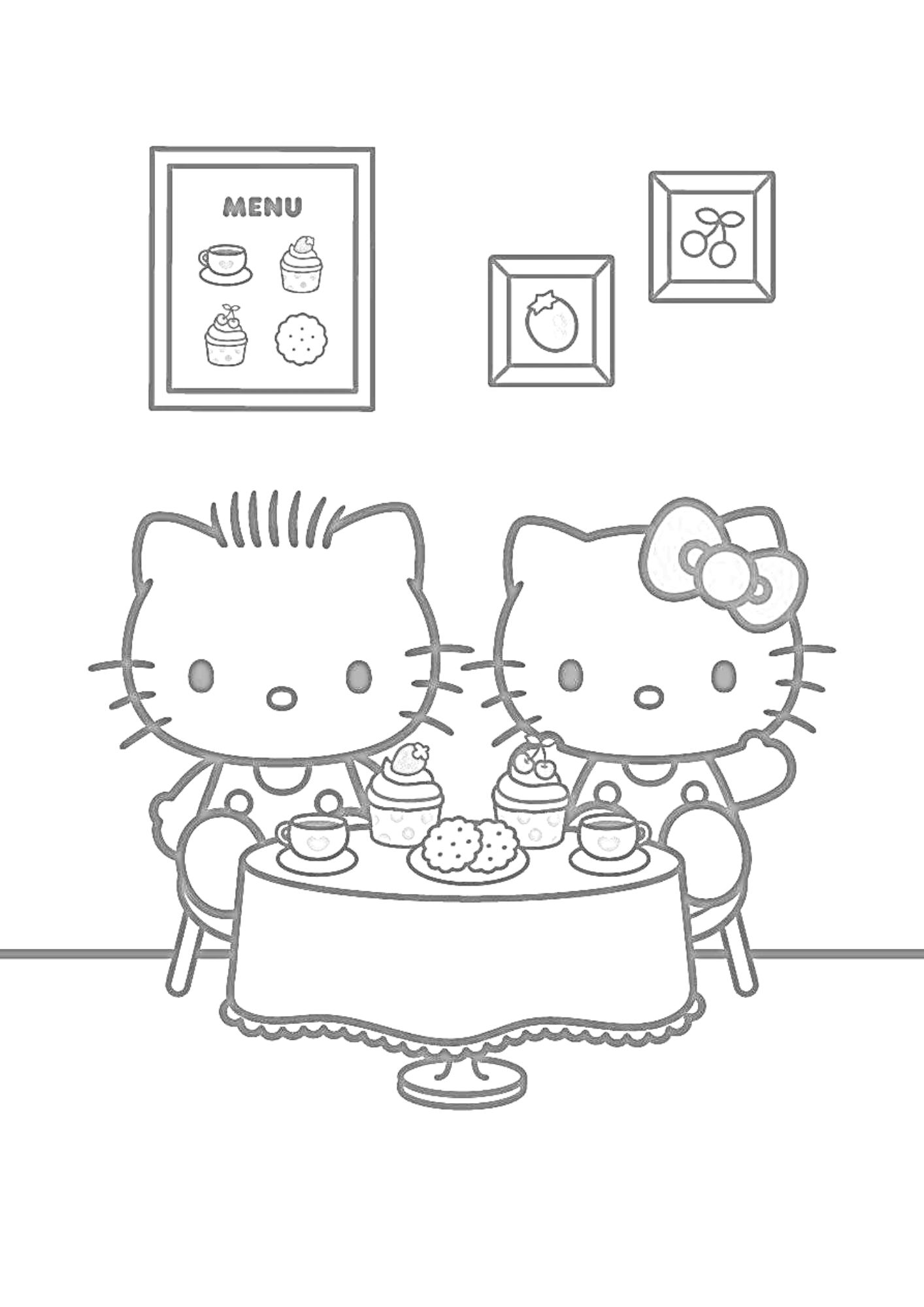 tranh tô màu hello kitty cho bé 6-8 tuổi ảnh 10
