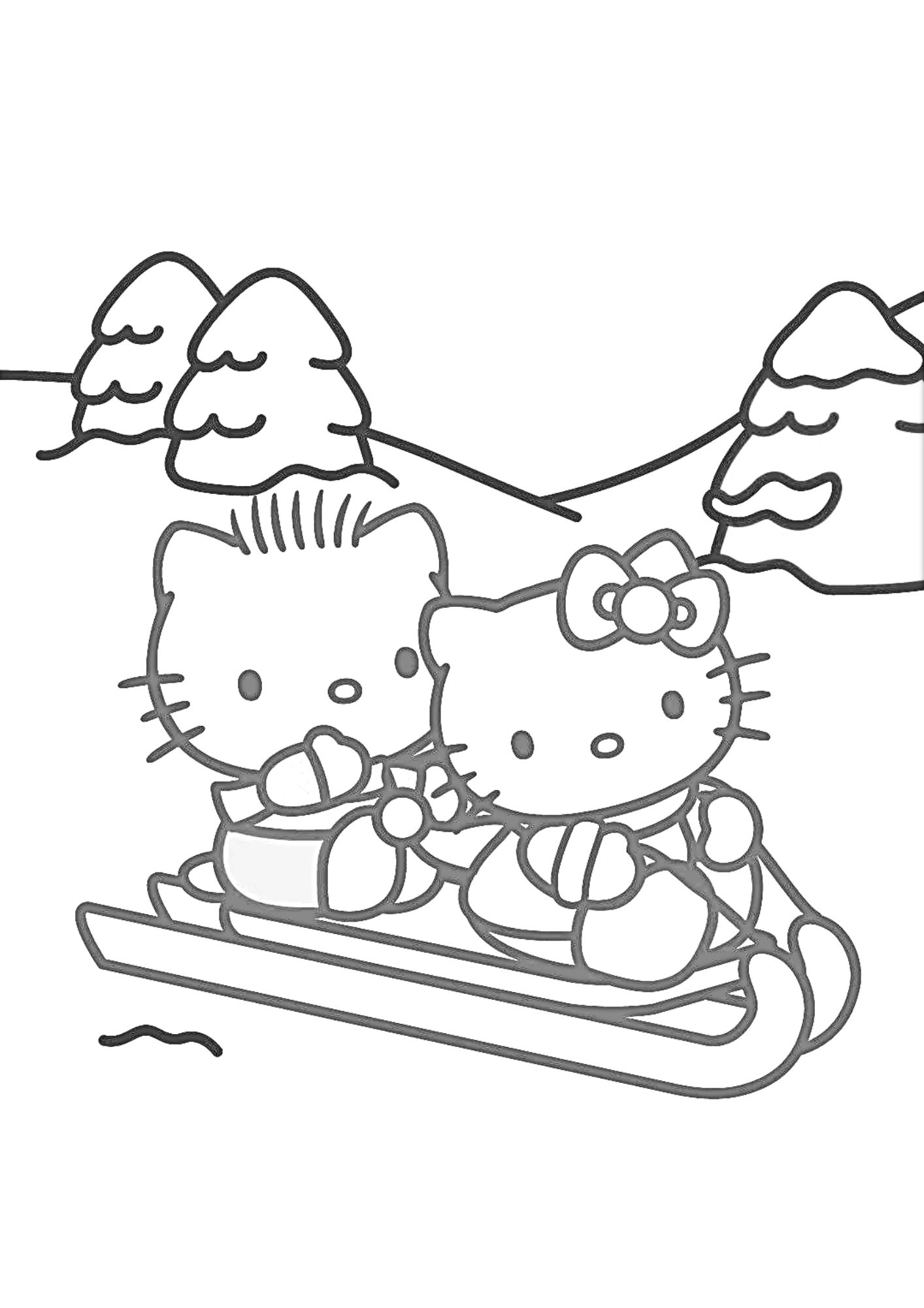 tranh tô màu hello kitty cho bé 6-8 tuổi ảnh 11