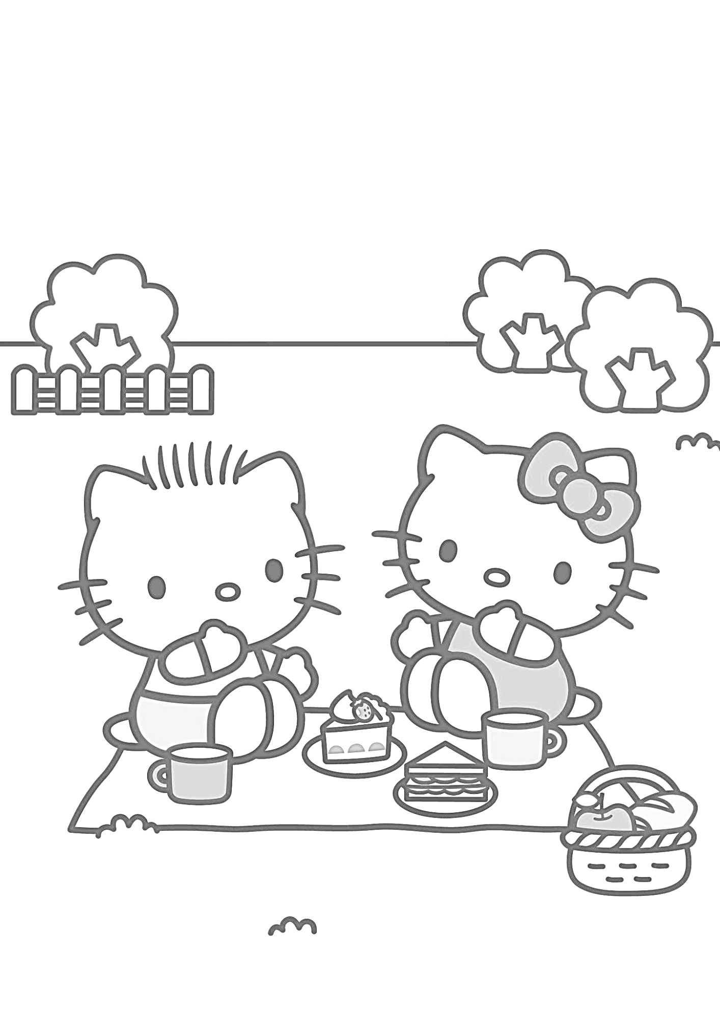 tranh tô màu hello kitty cho bé 6-8 tuổi ảnh 18
