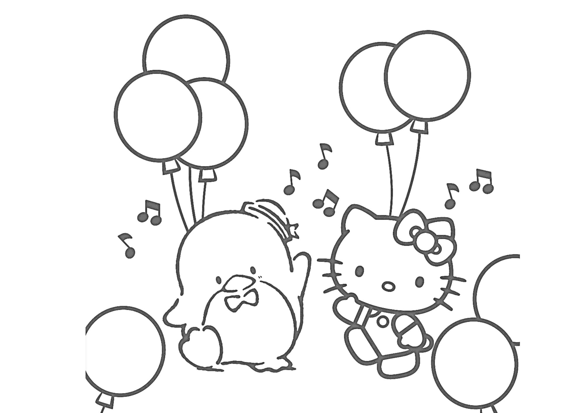 tranh tô màu hello kitty cho bé 6-8 tuổi ảnh 2