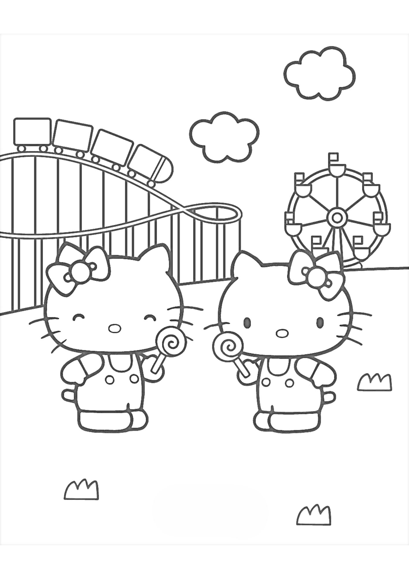 tranh tô màu hello kitty cho bé 6-8 tuổi ảnh 20