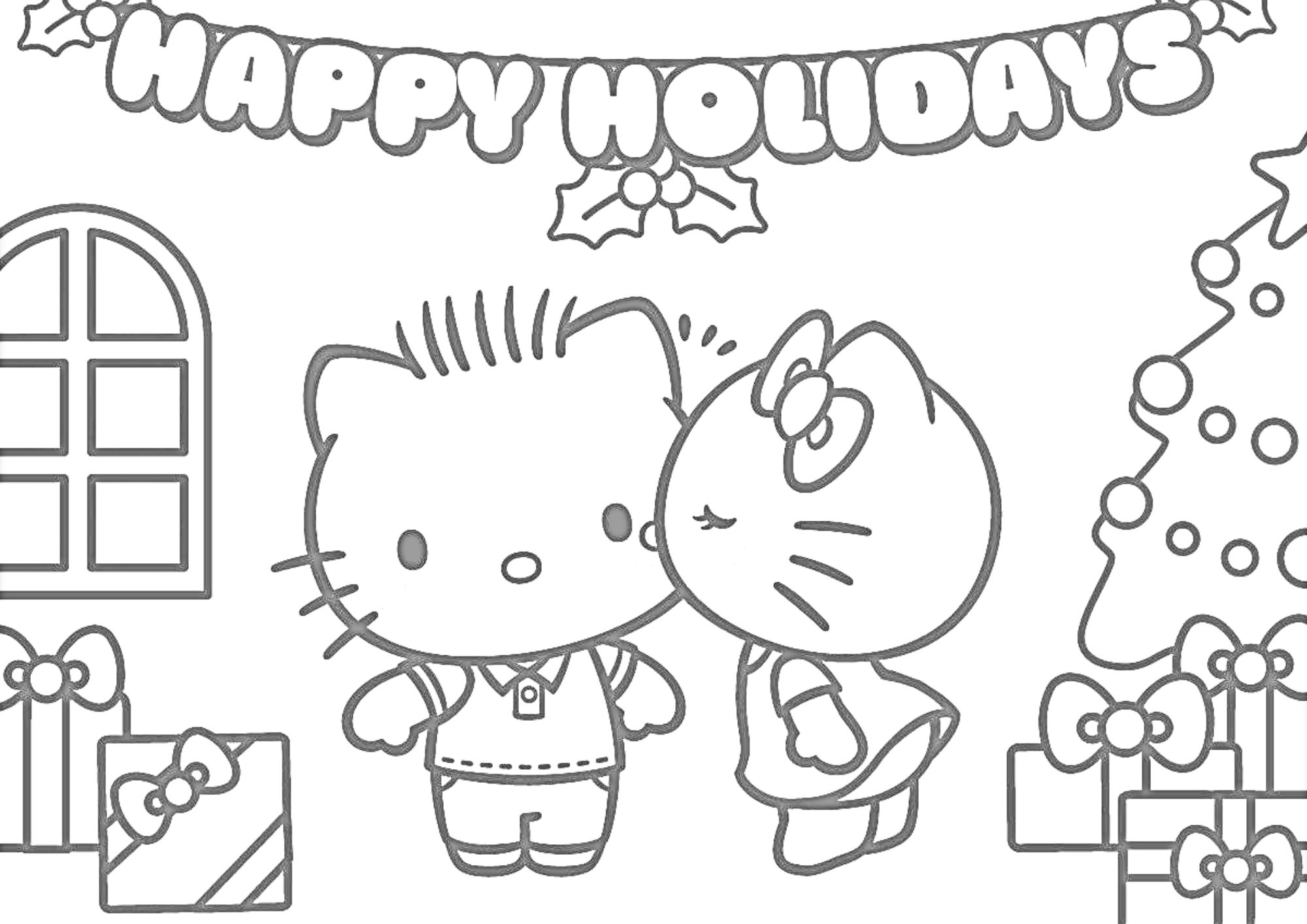 tranh tô màu hello kitty cho bé 6-8 tuổi ảnh 5