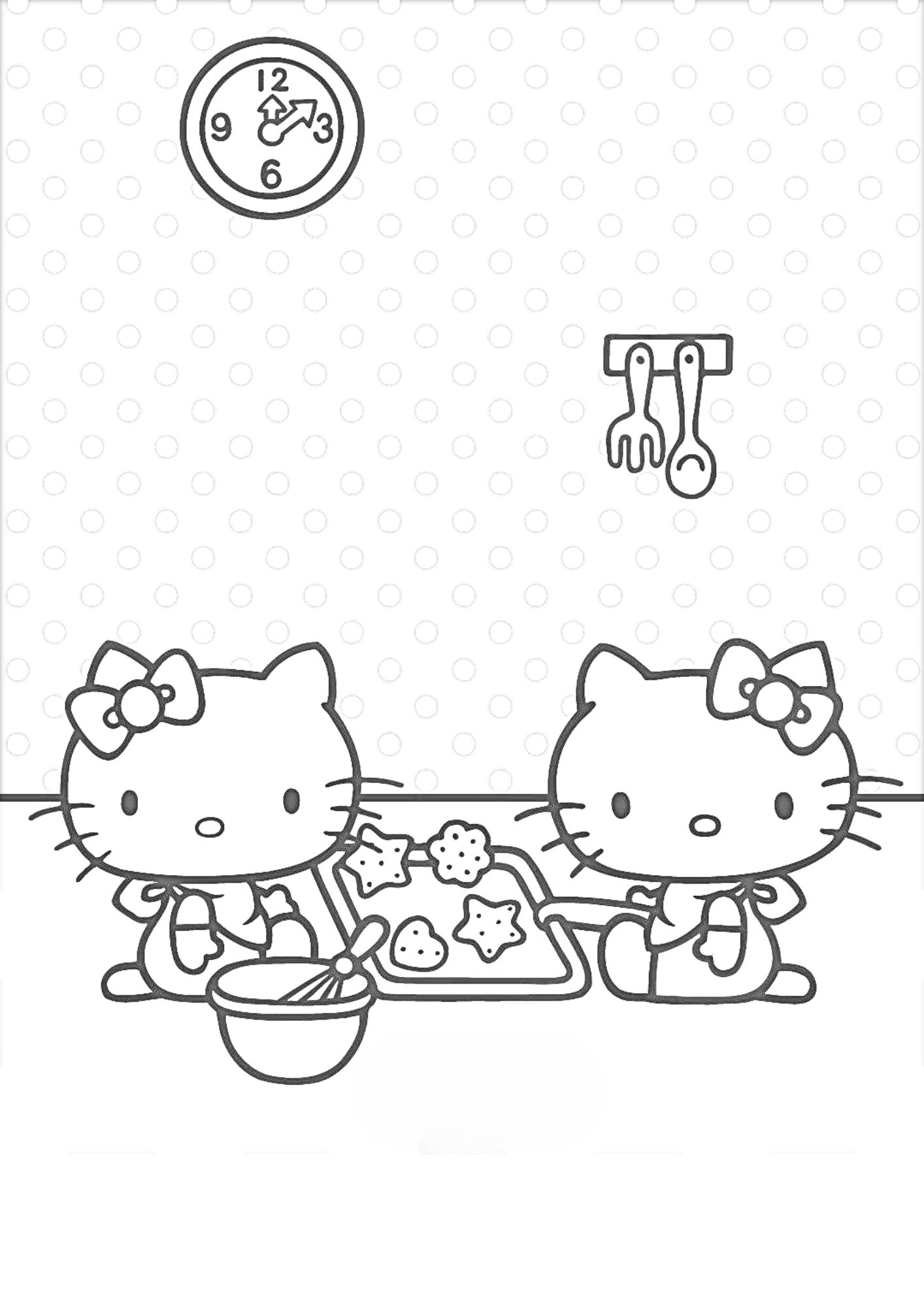 tranh tô màu hello kitty cho bé 6-8 tuổi ảnh 8