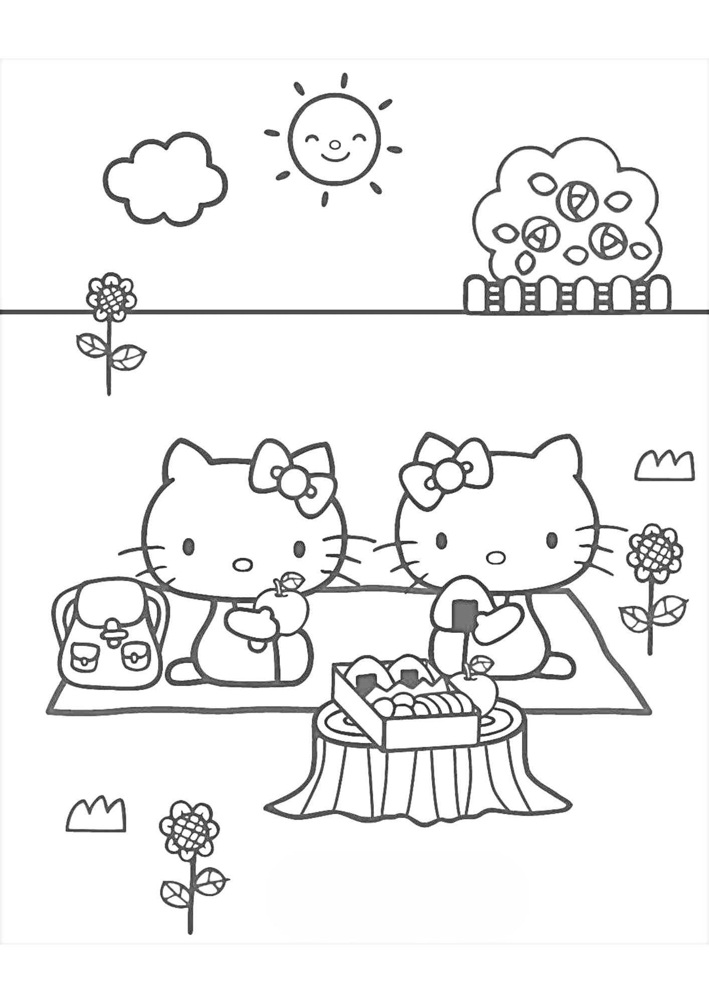tranh tô màu hello kitty cho bé 9-12 tuổi ảnh 11