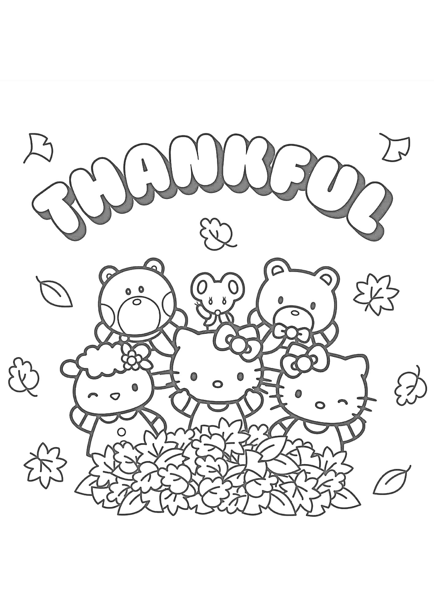 tranh tô màu hello kitty cho bé 9-12 tuổi ảnh 13