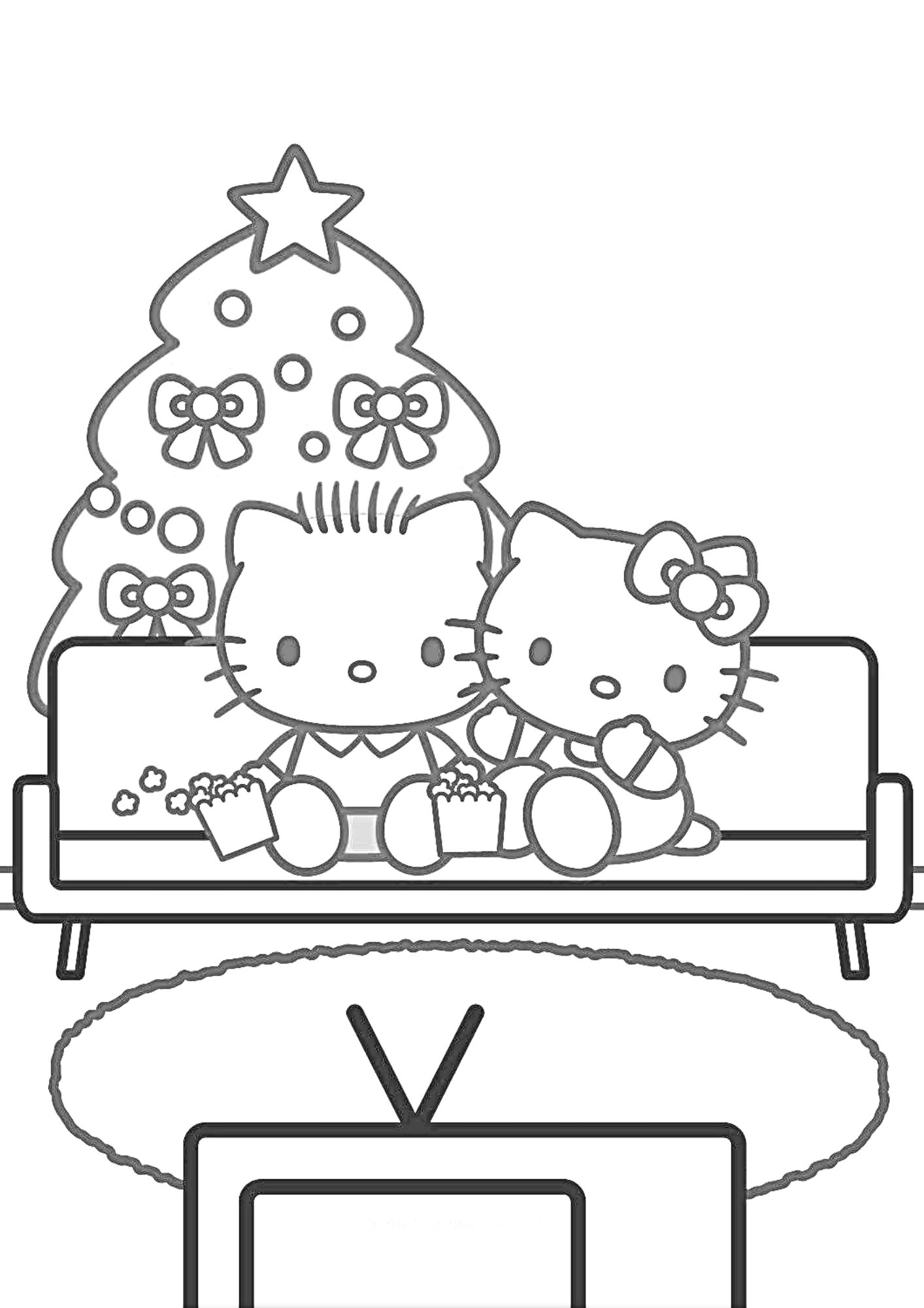 tranh tô màu hello kitty cho bé 9-12 tuổi ảnh 14