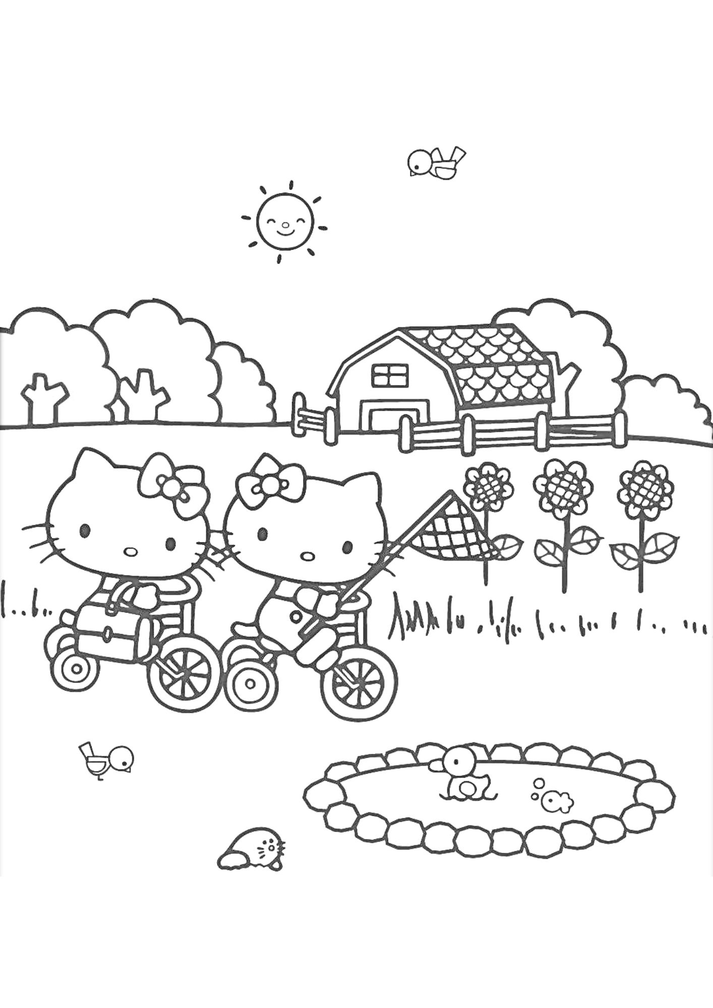 tranh tô màu hello kitty cho bé 9-12 tuổi ảnh 4