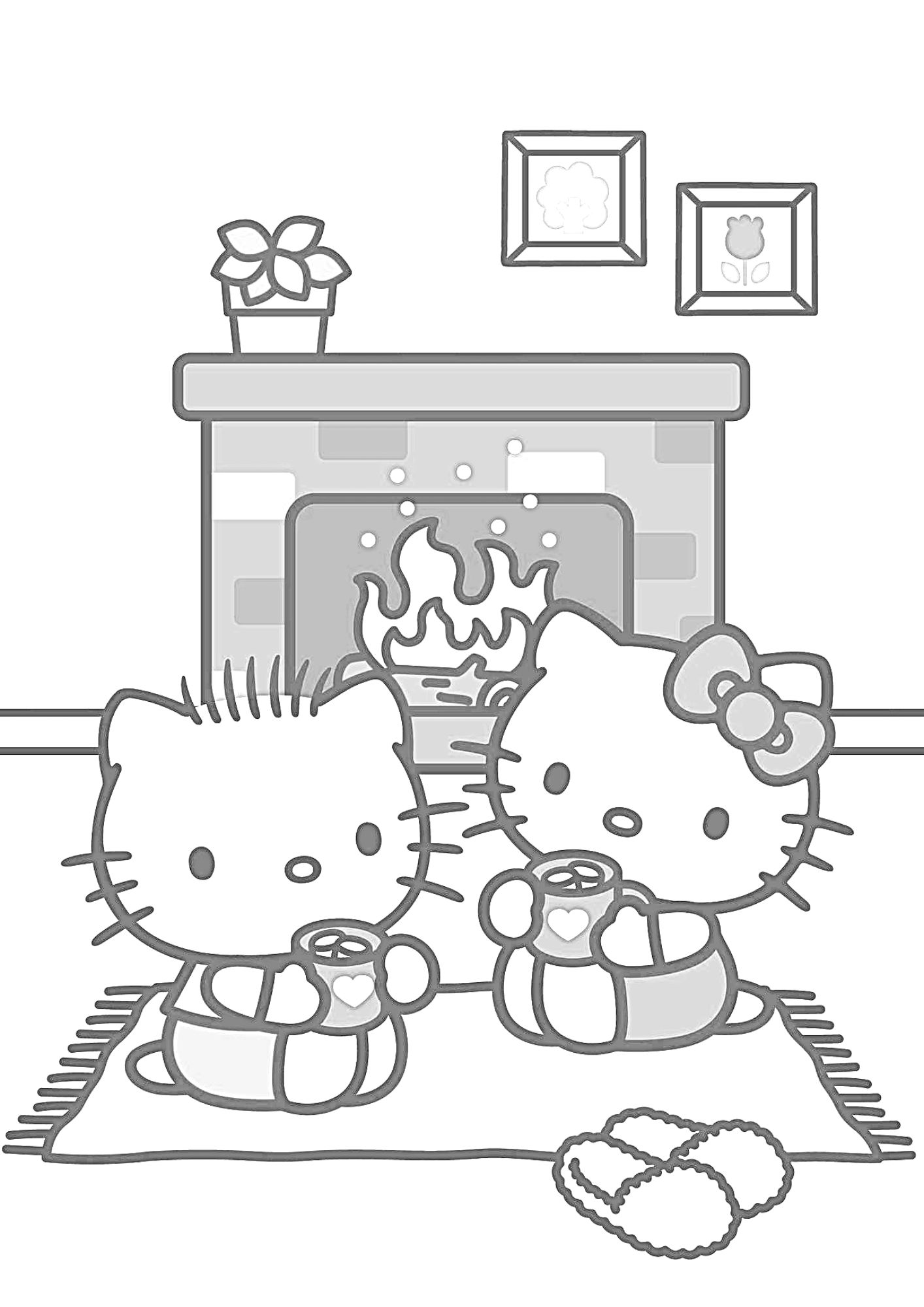 tranh tô màu hello kitty cho bé 9-12 tuổi ảnh 5
