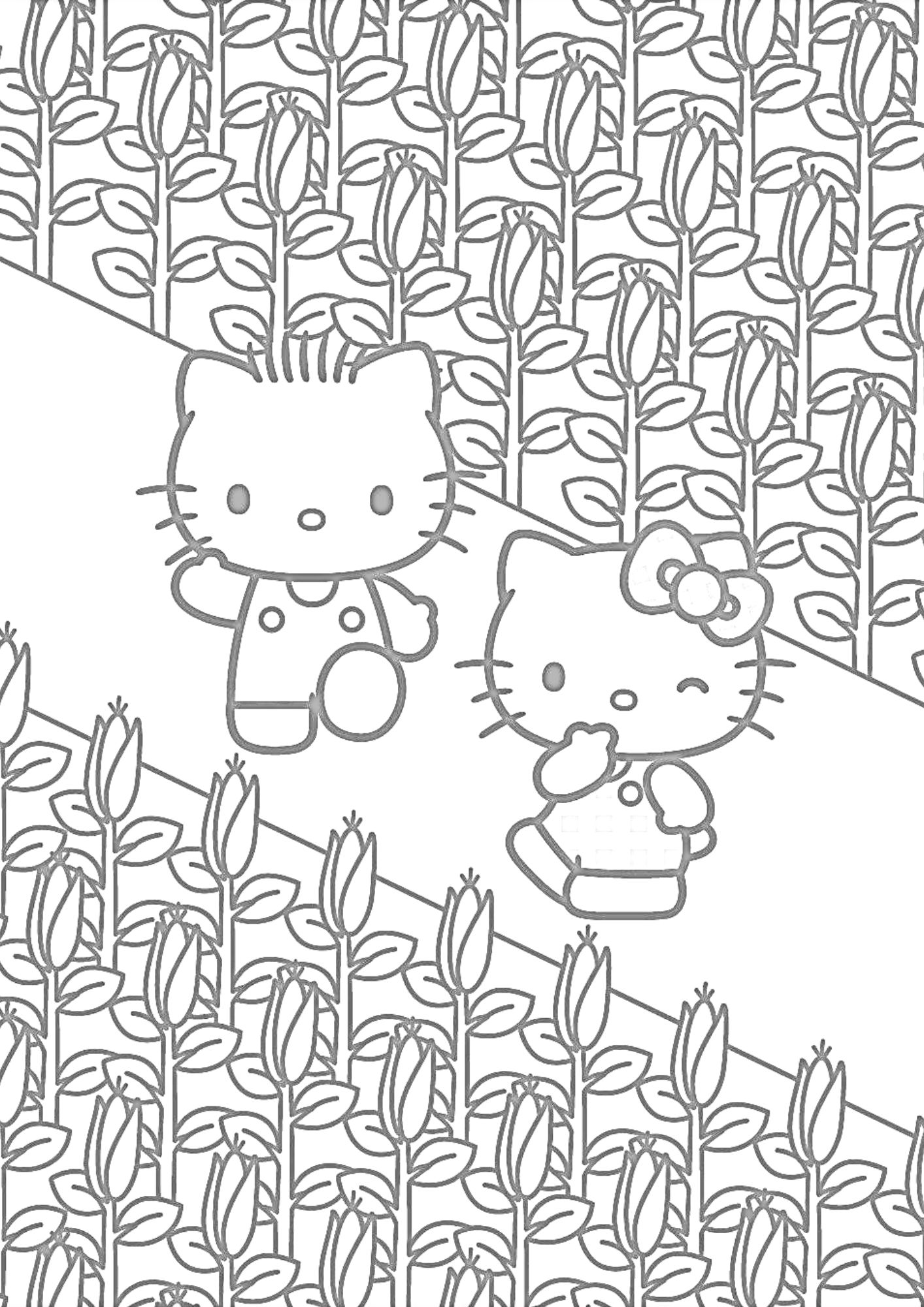 tranh tô màu hello kitty cho bé 9-12 tuổi ảnh 6