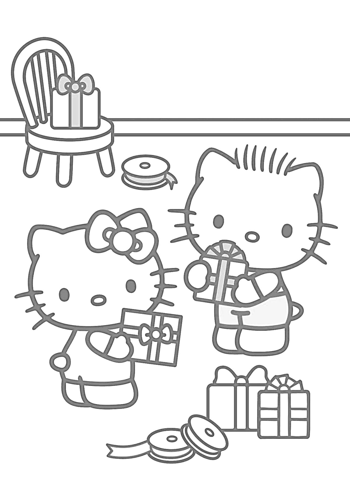tranh tô màu hello kitty cho bé 9-12 tuổi ảnh 9