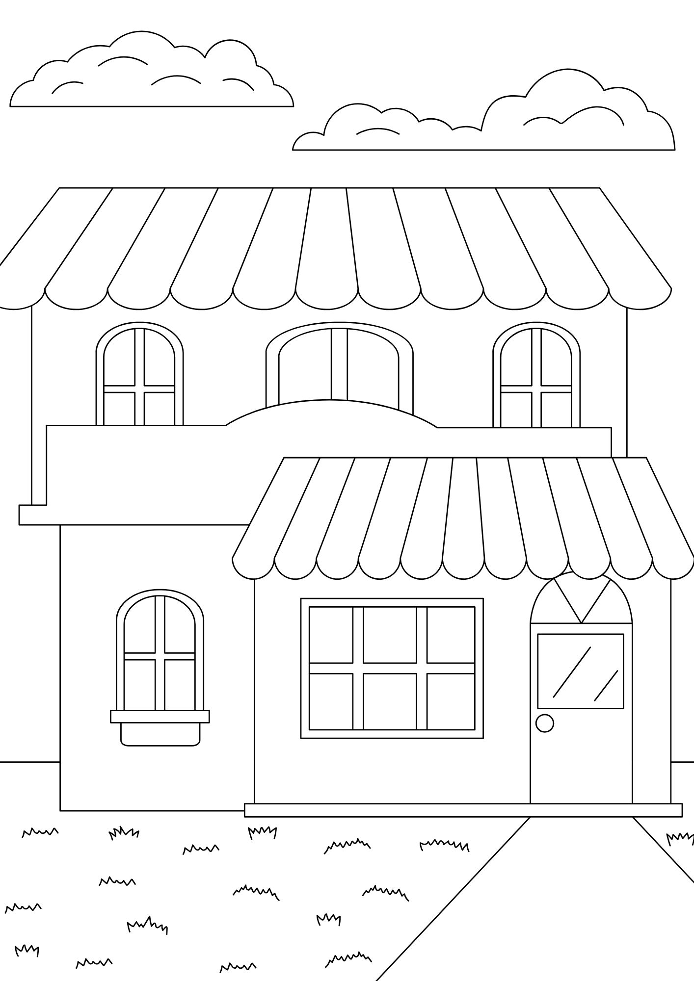 Tranh Tô Màu Ngôi Nhà Cao Tầng Cho Bé 6-8 Tuổi ảnh 23