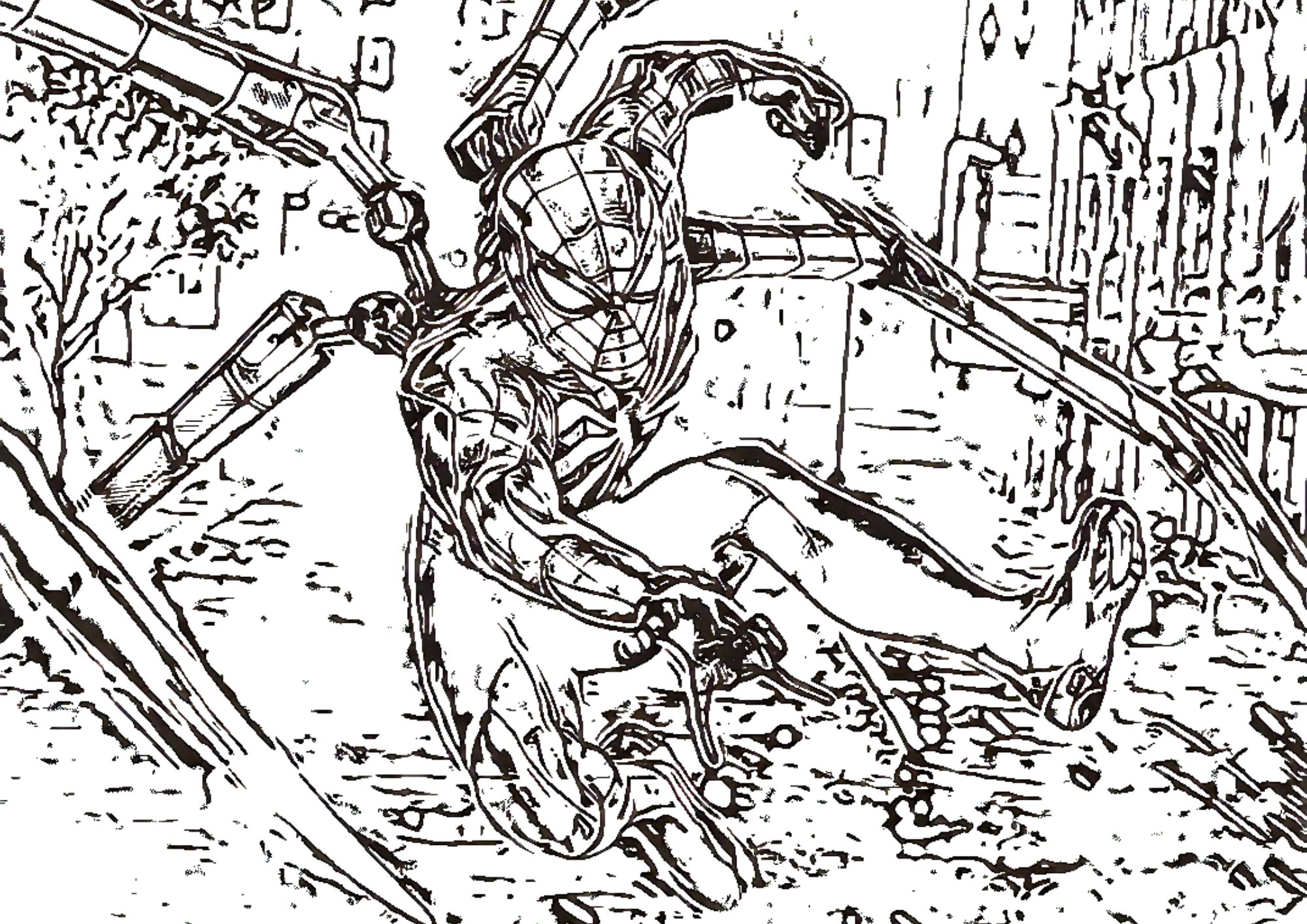 tranh tô màu siêu nhân người nhện spider man cho bé 9-12 tuổi ảnh 11