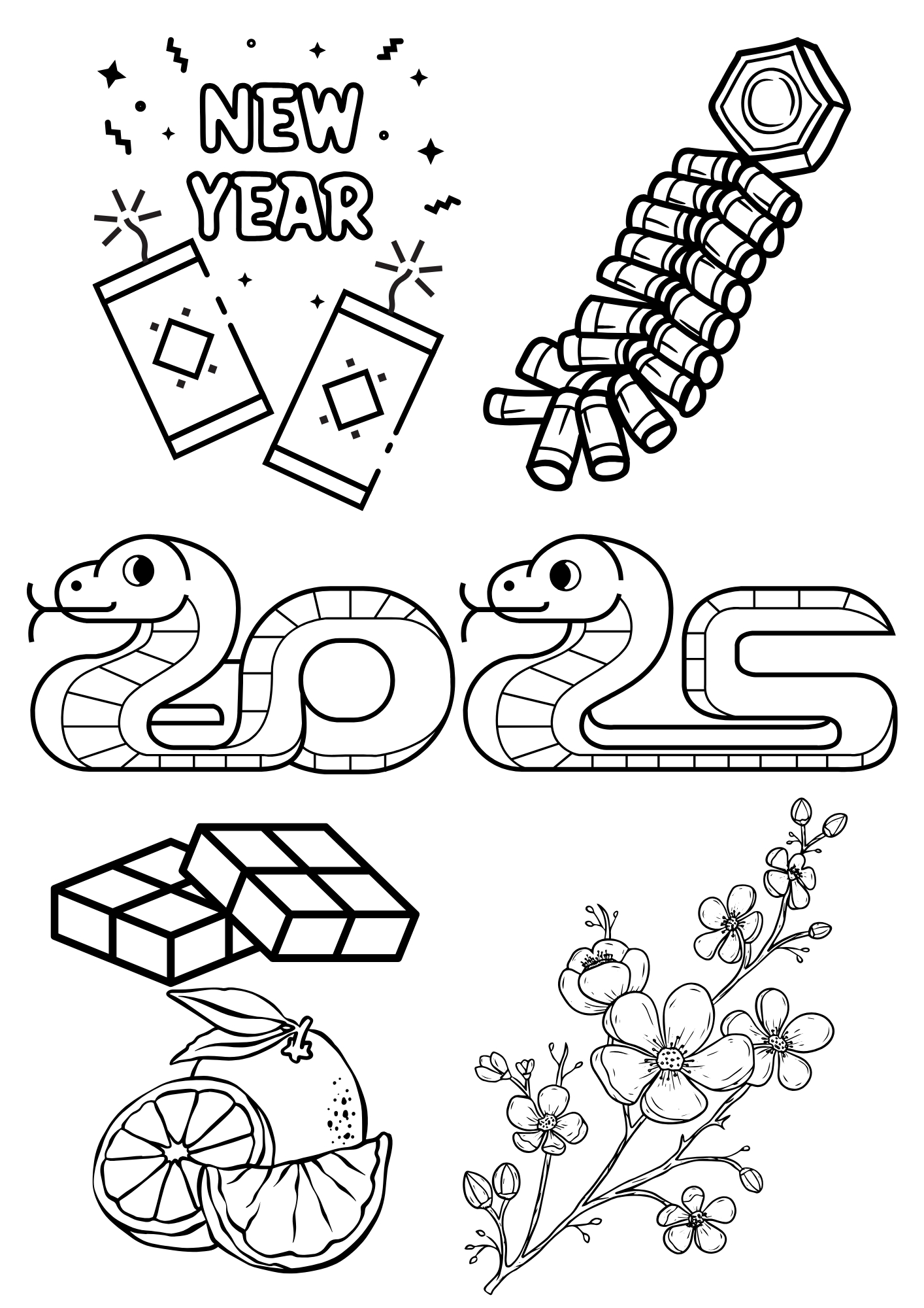 tranh tô màu tết 2025 cho trẻ 9 tuổi ảnh 5