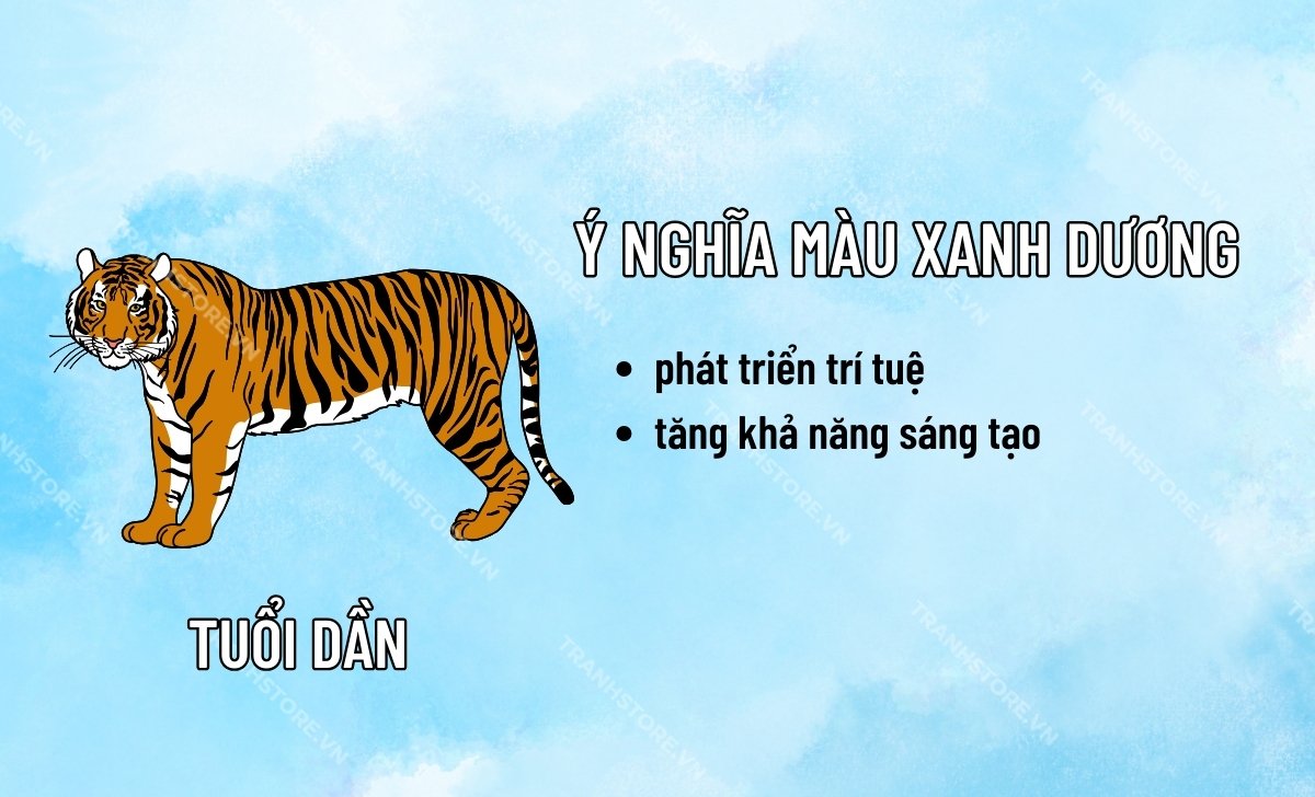 ý nghĩa màu xanh dương tuổi dần