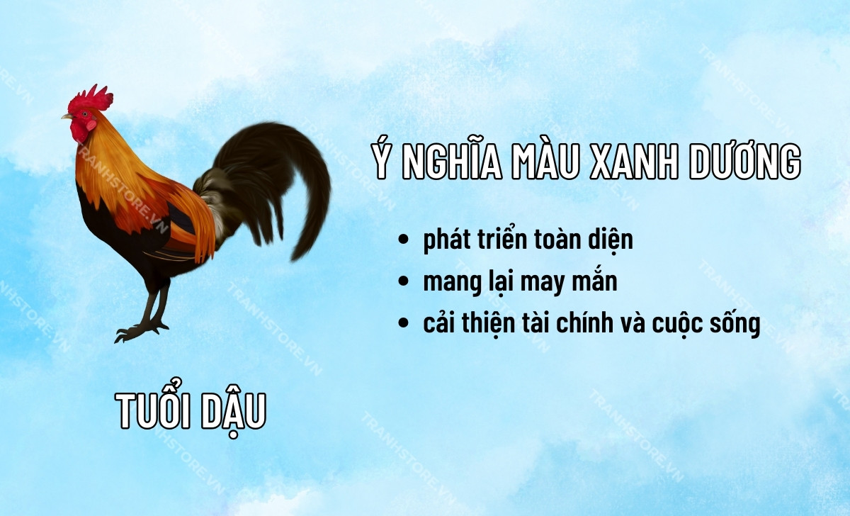 ý nghĩa màu xanh dương tuổi dậu