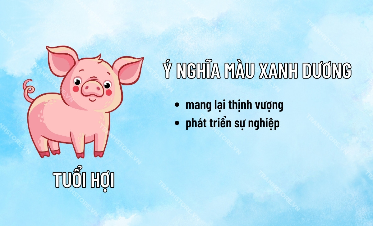 ý nghĩa màu xanh dương tuổi hợi