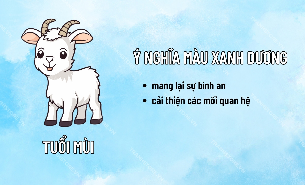 ý nghĩa màu xanh dương tuổi mùi