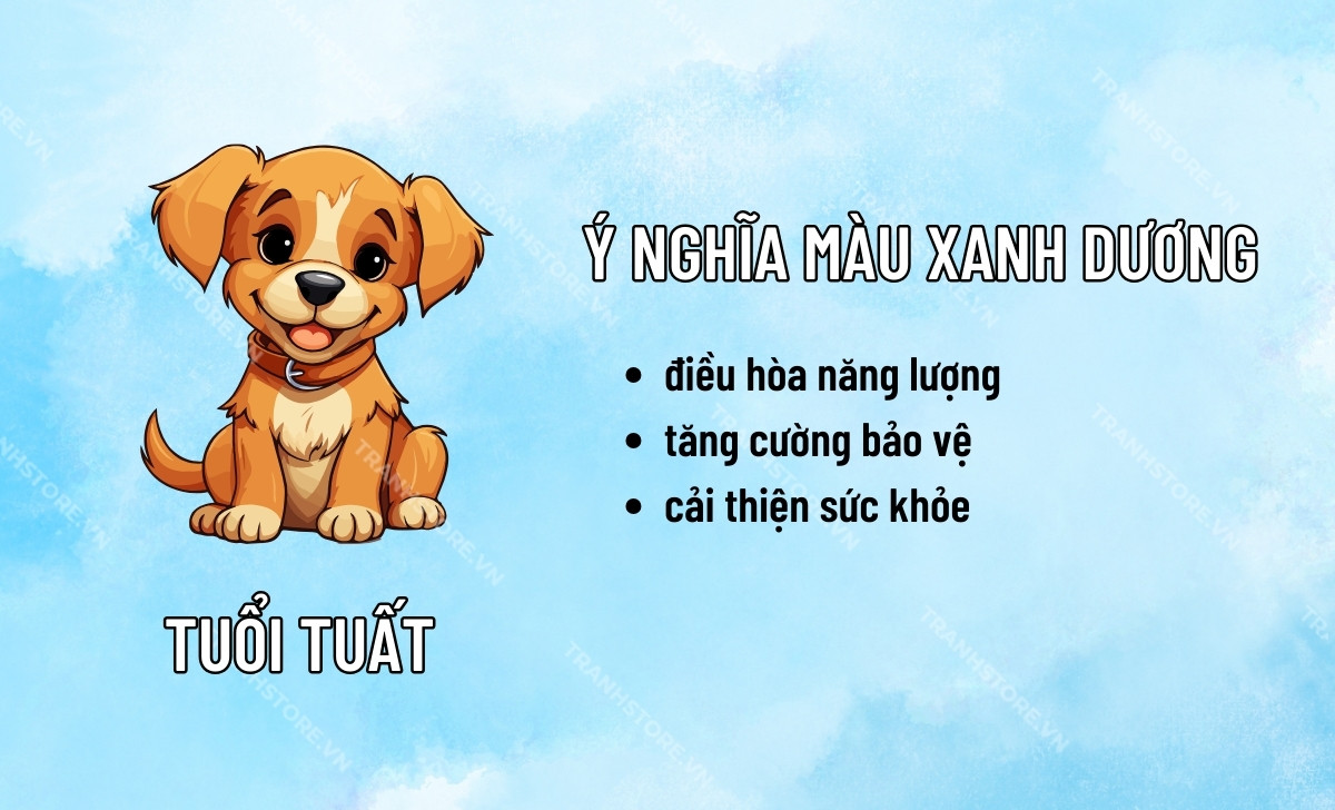 ý nghĩa màu xanh dương tuổi tuất