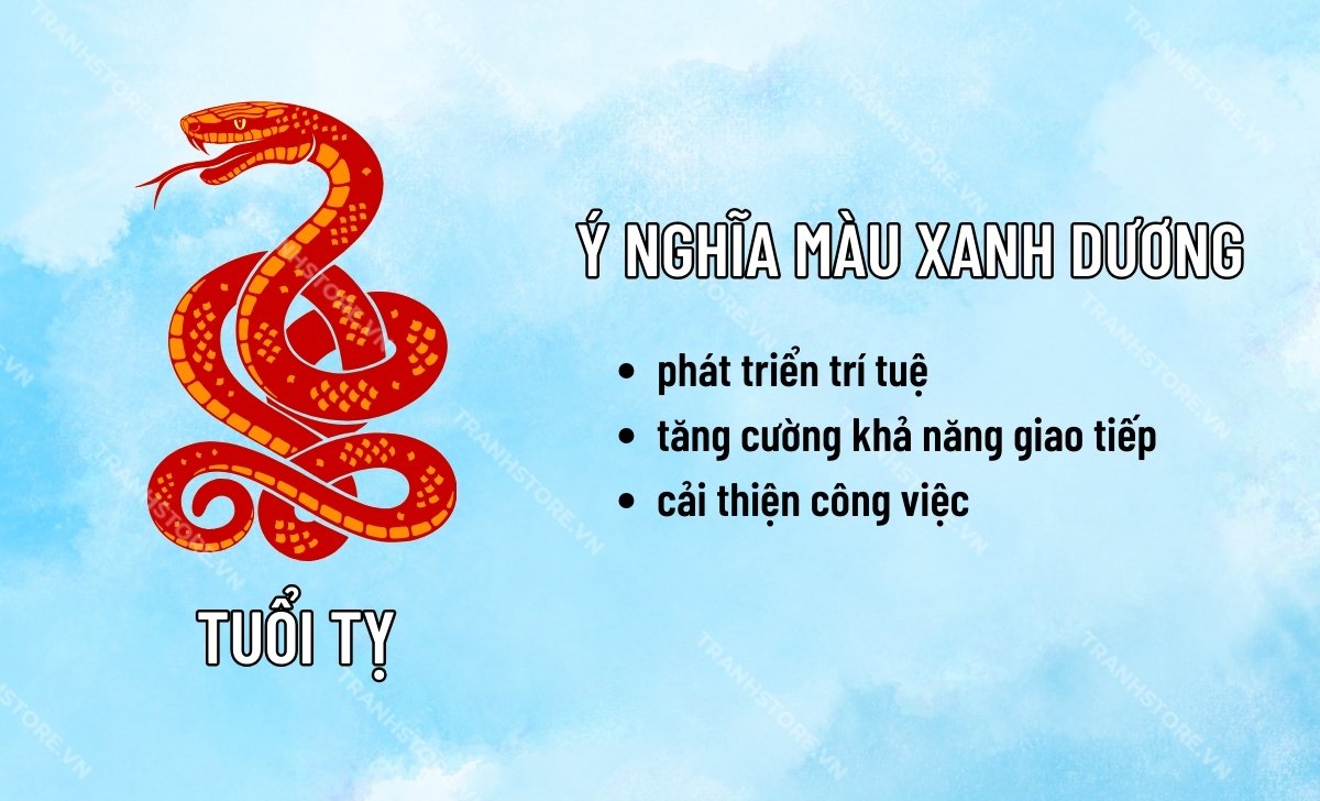 ý nghĩa màu xanh dương tuổi tỵ rắn