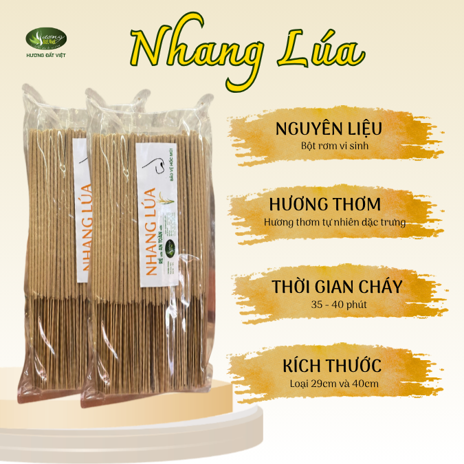 Nhang thắp 29cm/Lúa 500g
