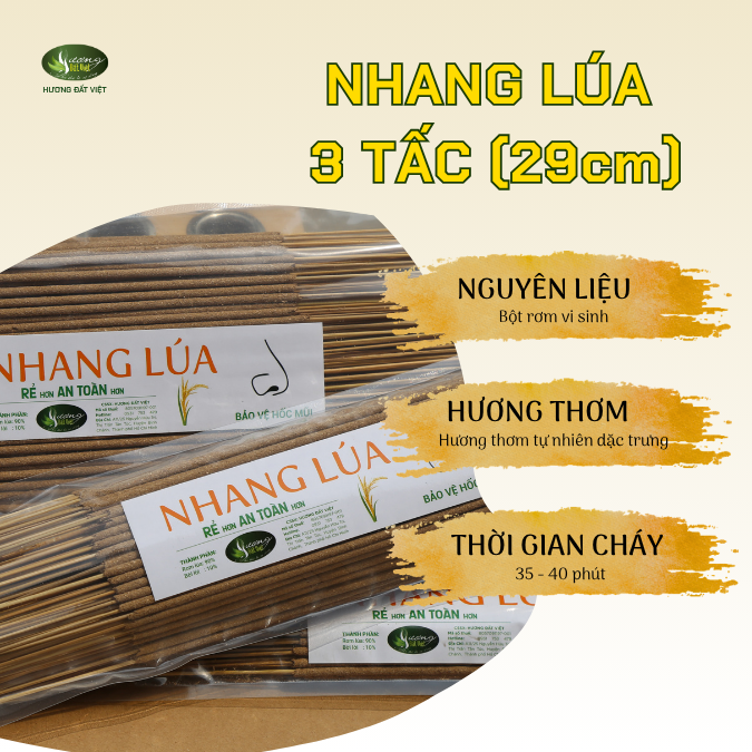 Nhang thắp 40cm/Lúa 250g