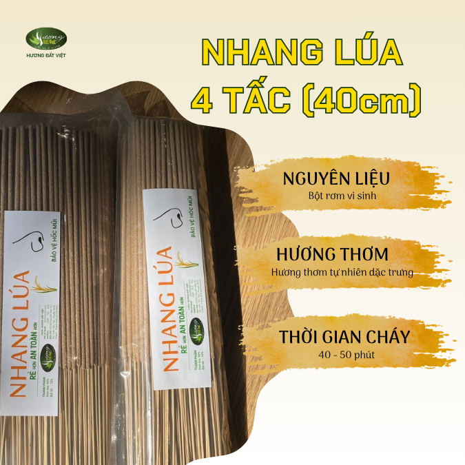 Nhang thắp 40cm/Lúa 250g