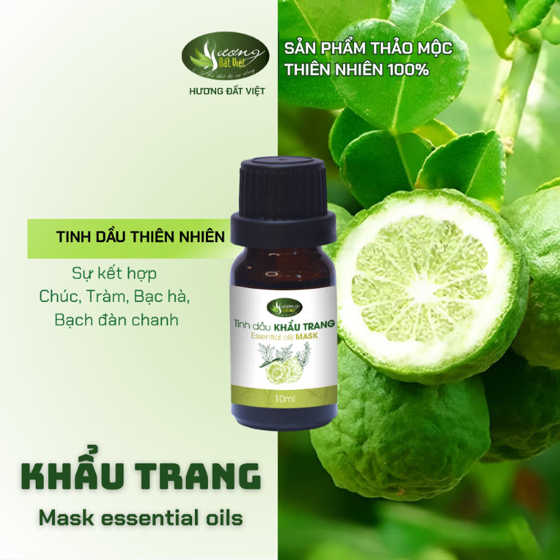 Tinh dầu khẩu trang 10ml-Mẫu mới